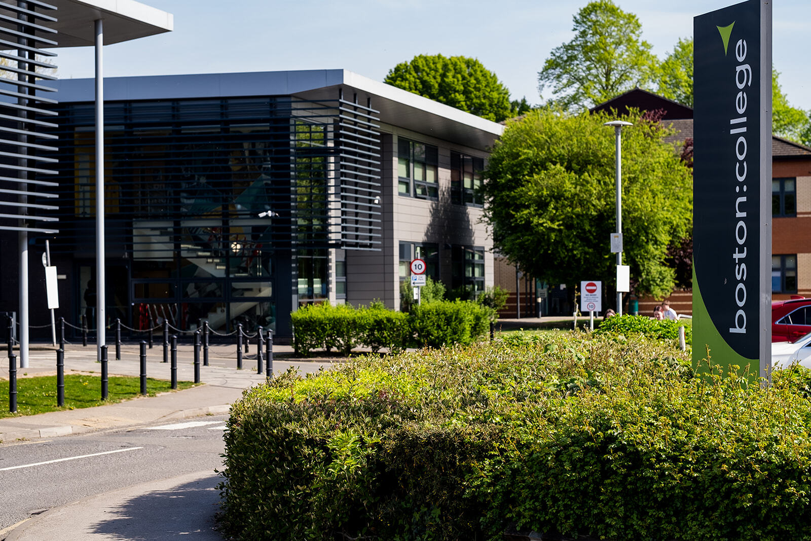 Digital Transport and Logistics Hub exterior at Boston College.