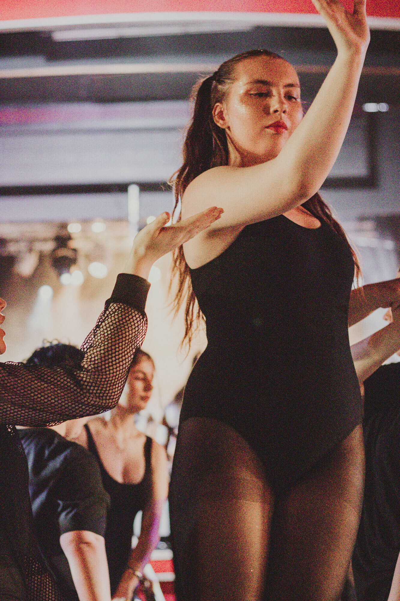 Student dancer performing.