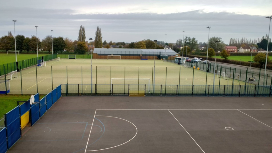 Astroturf cage at Peter Paine.